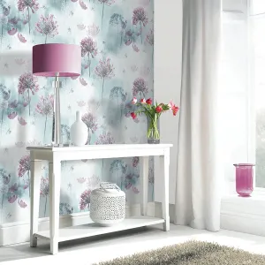 Arthouse Spring Meadow Duck Egg Wallpaper - 697400