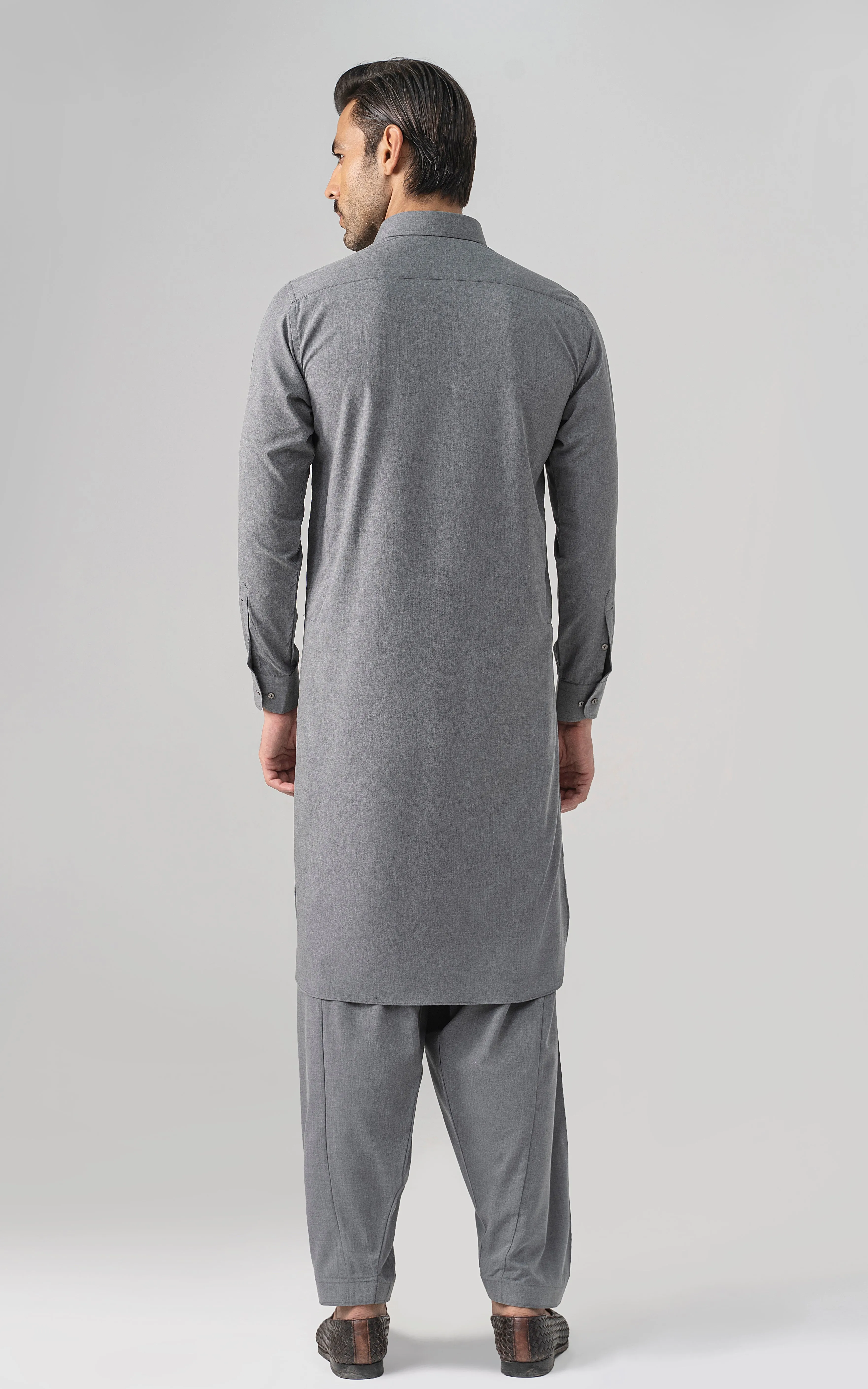 BLENDED WASH & WEAR - CLASSIC COLLECTION GREY MELANGE