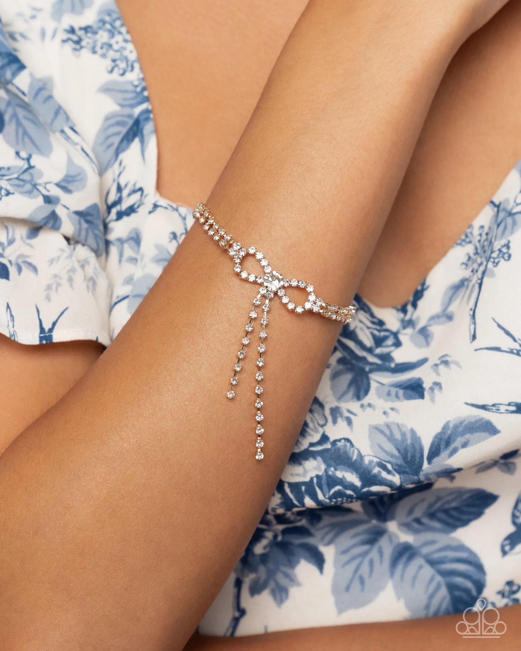 Complete Look -Gold Bow Necklace and Bracelet