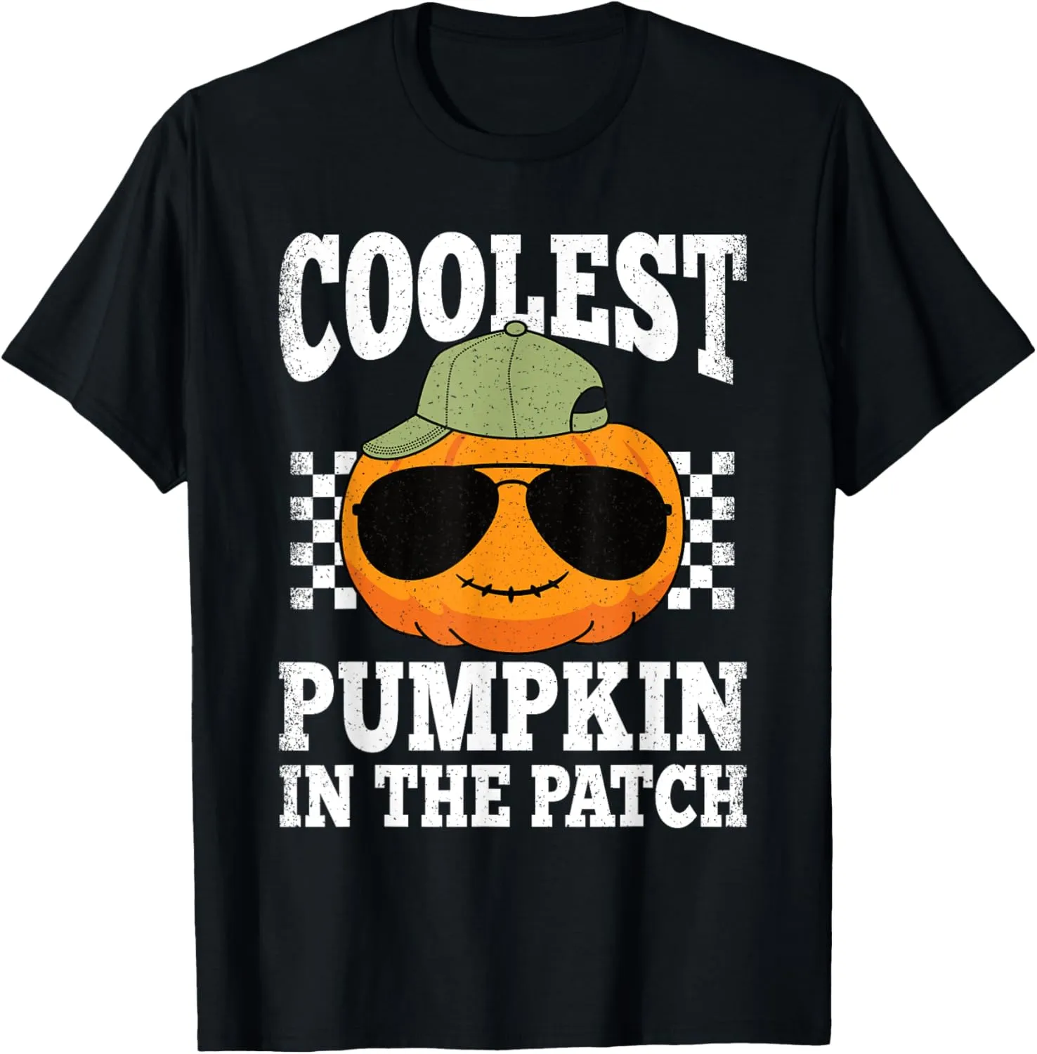 Coolest Pumpkin In The Patch Halloween Costume Boys Kids T-Shirt