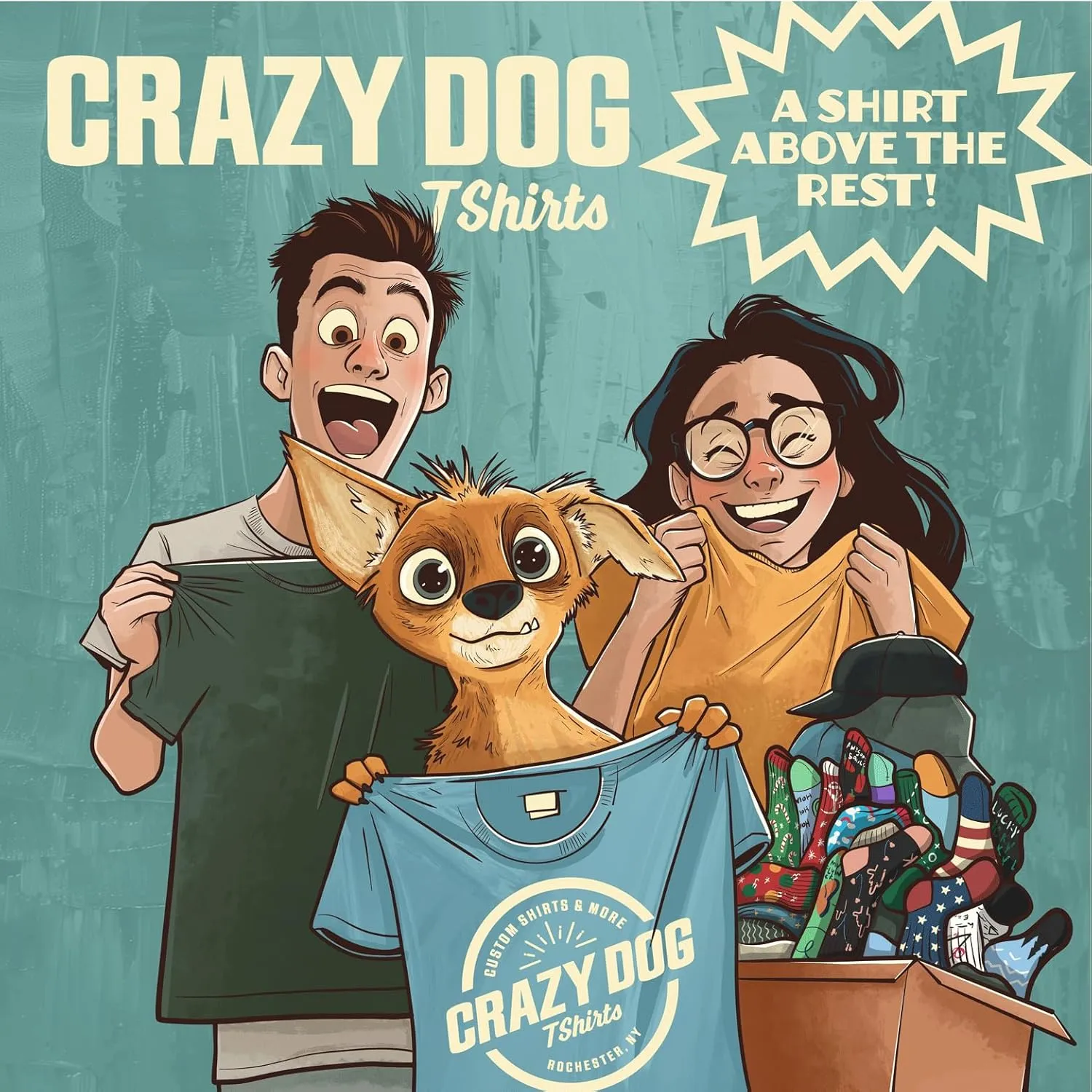 Crazy Dog Men's T Shirt Camp Crystal Lake 1980 Spooky Halloween Graphic Novelty Tees