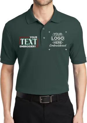 Custom Embroidered Polo Shirt for Men Personalized Embroidery Name Text Logo Golf Tee