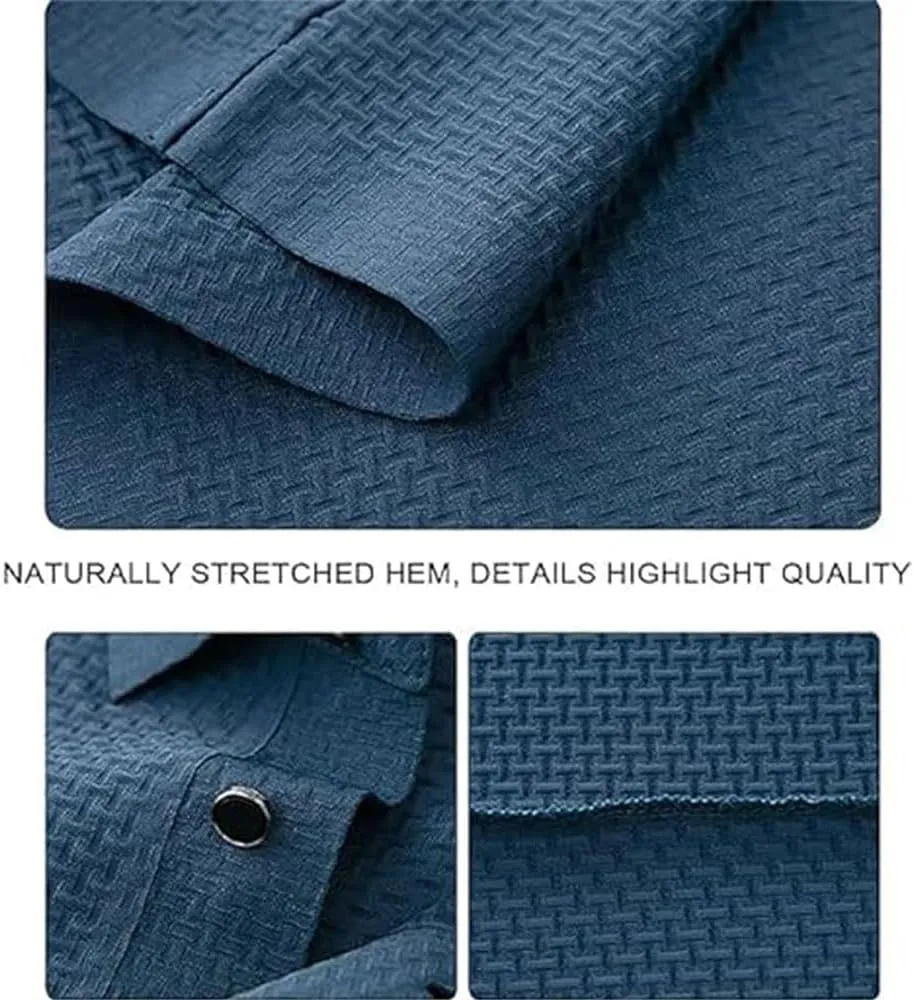 Genterio Ice Silk Breathable Performance Polo Shirt, Mens Mesh Quick-Drying Shirt, Ultra-Thin Short Sleeve Solid Color Shirt