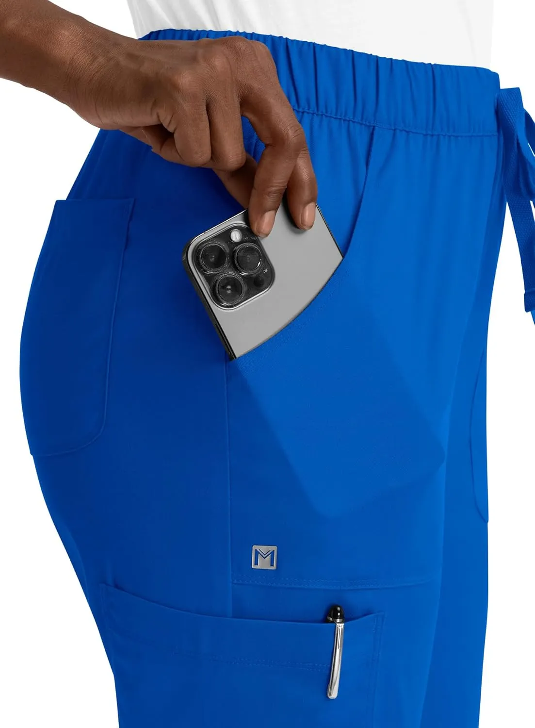 Maevn Matrix Full Elastic Waistband Cargo Scrub Pant