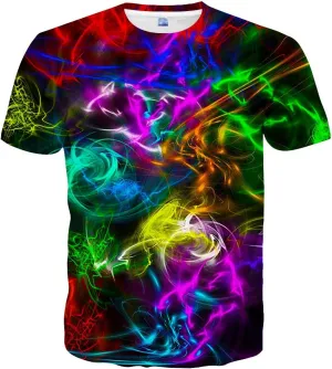 Neemanndy 3D Graphic Colorful T-Shirts Short Sleeve Crew Neck Print Tee for Men Women and Youngs