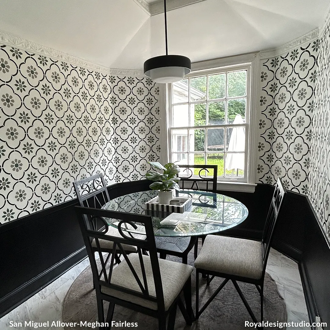 San Miguel Allover Tile Stencil