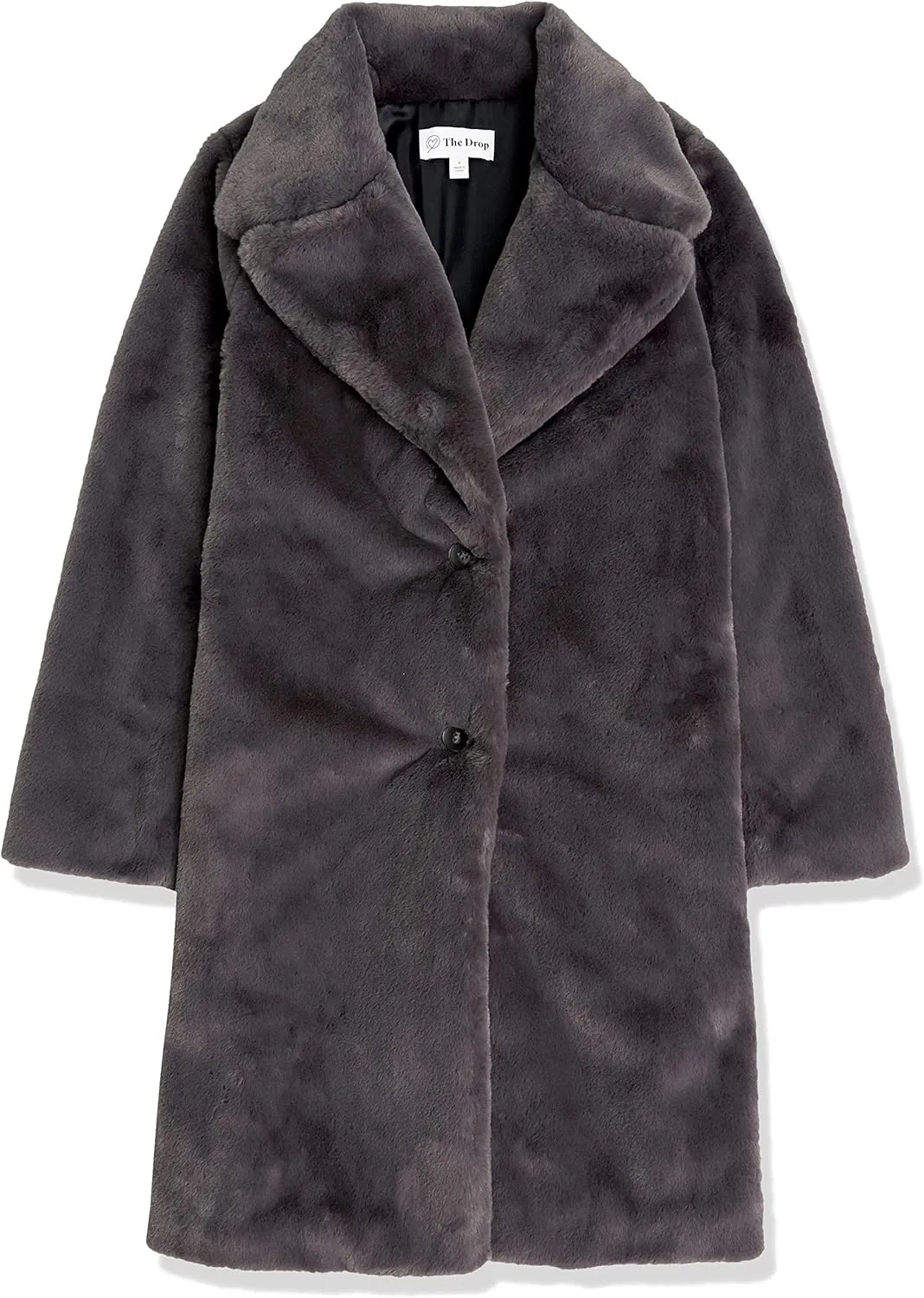 The Drop Women's Kiara Loose-Fit Long Faux Fur Coat